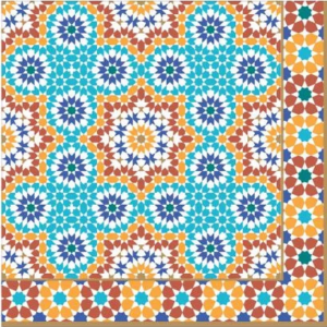 Servilleta de papel Marrakech 33 x 33 cm.