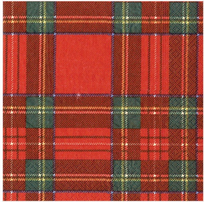 Servilleta de papel Royal Plaid 33 x 33 cm.