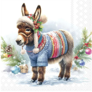 Servilleta de papel Wooly donkey 33 x 33 cm.