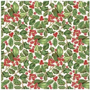 Servilleta de papel Holly 33 x 33 cm.