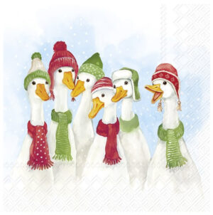 Servilleta de papel Edgar and Friends light blue 33 x 33 cm.