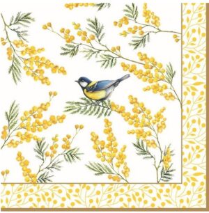Servilleta de papel Mimosa 33 x 33 cm.