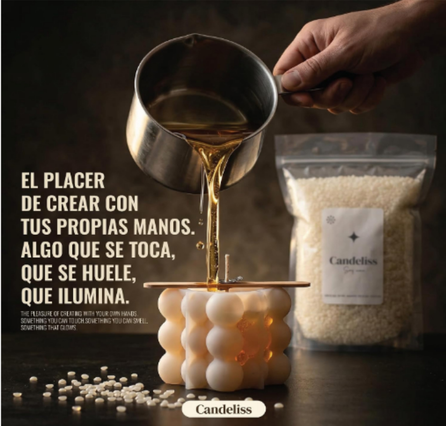 Cera Soja para Moldes Alto Punto de Fusión Candeliss - Imagen 5